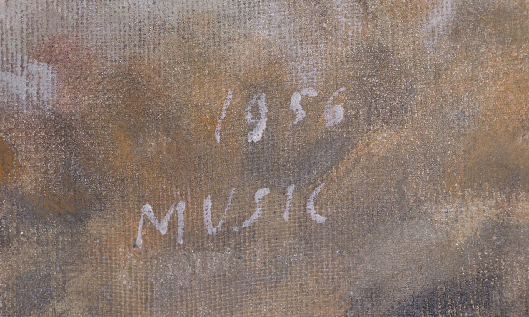 Zoran Music Cavallini 1956 signature detail lower center