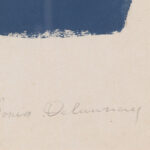 Sonia Delaunay signature and date 71 pencil detail