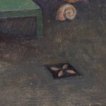 Bridget Tichenor The Dream of the Chrysalis artist monogram detail stylized flower