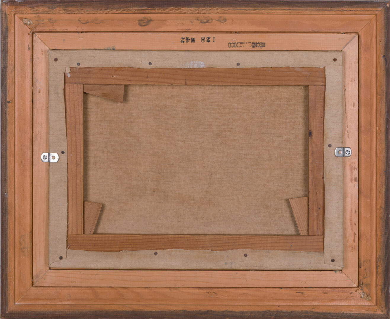 Bridget Tichenor The Dream of the Chrysalis back of canvas and wooden stretcher