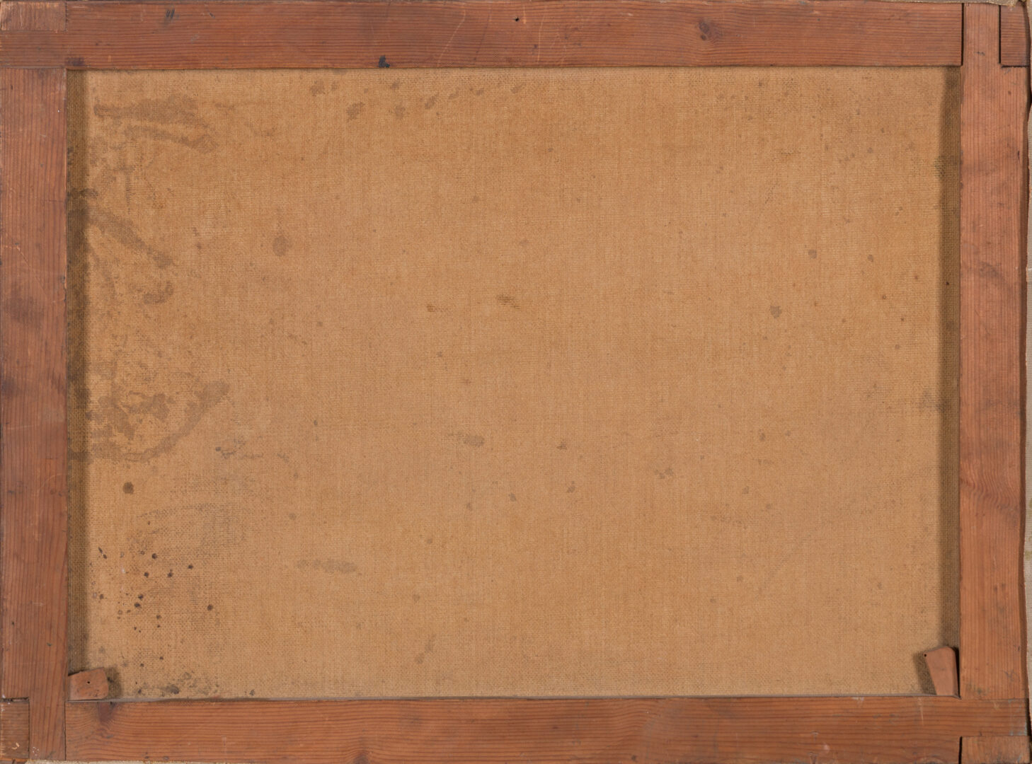 20th Century Catalan School Still Life back of canvas and stretcher