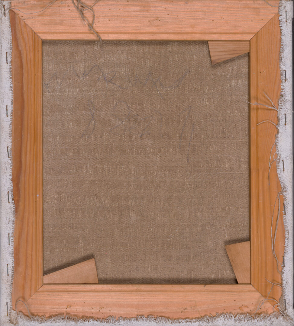 Marwan Kassab-Bachi The Doll back of canvas and wooden stretcher