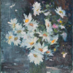 #23 Nicolai Fechin - Daisies in a Glass Vase