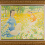 Le Pho Parmi les fleurs framed artwork view
