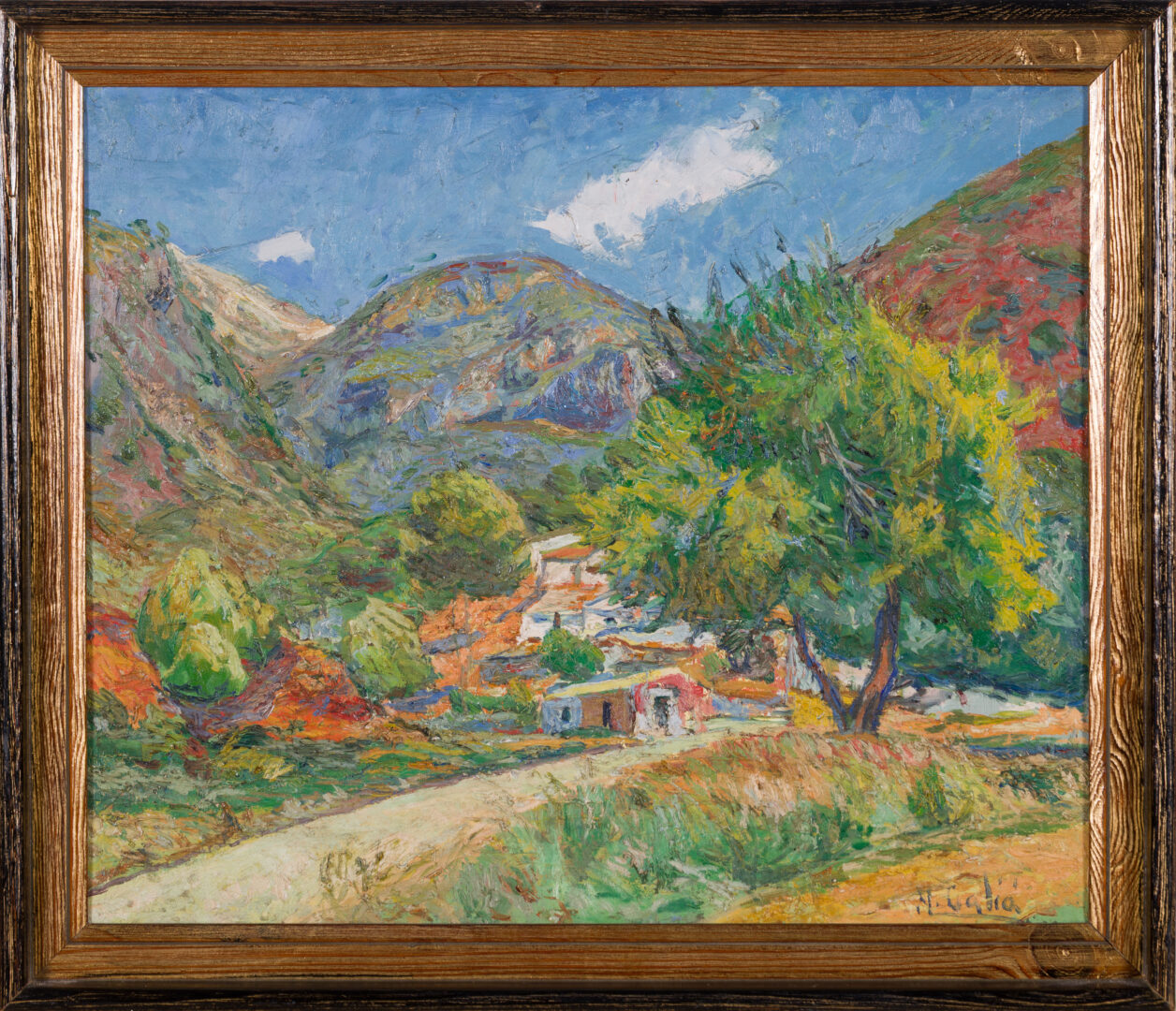 Narcis Galia i Adell Catalan Landscape II framed artwork
