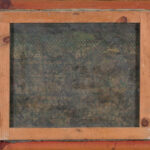 Narcis Galia i Adell Catalan Landscape II back of canvas and wooden frame