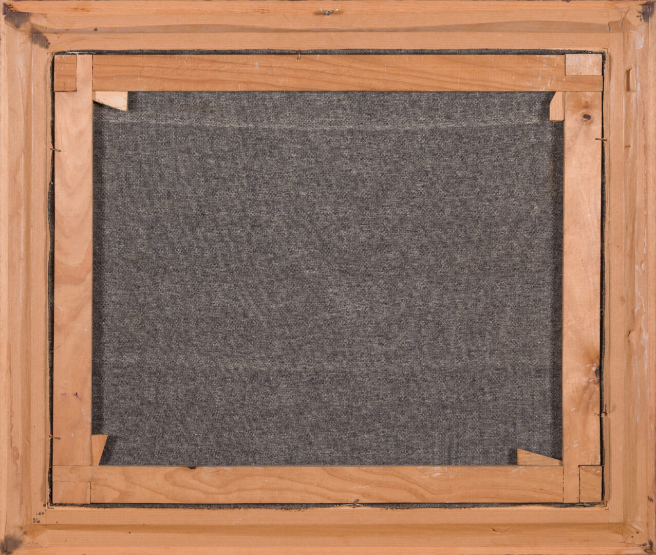 Antonio Mesa Pyrenean Village Street back of canvas and wooden frame