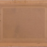 Back view of the Carles Vergés drawing with artist attribution