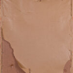 Back view of the framed Hussar officer print with worn paper backing