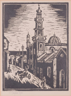 Gregoire Boonzaier linocut District Six