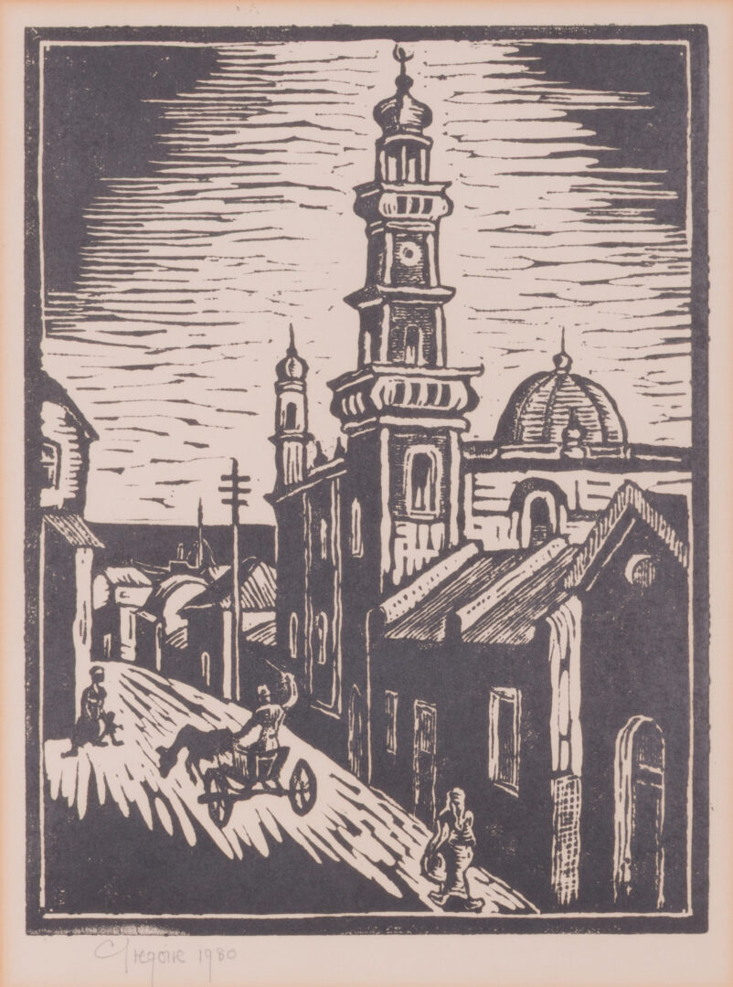 Gregoire Boonzaier linocut District Six
