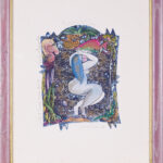 Hannah Swain print in a decorative frame