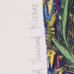 Detail of the side inscription on the Hannah Swain print