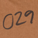 Detail of the numbering on the back of the print