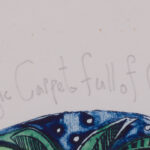 Detail of the upper title on the Hannah Swain print