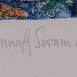 Signature and A/P mark on the Hannah Swain print