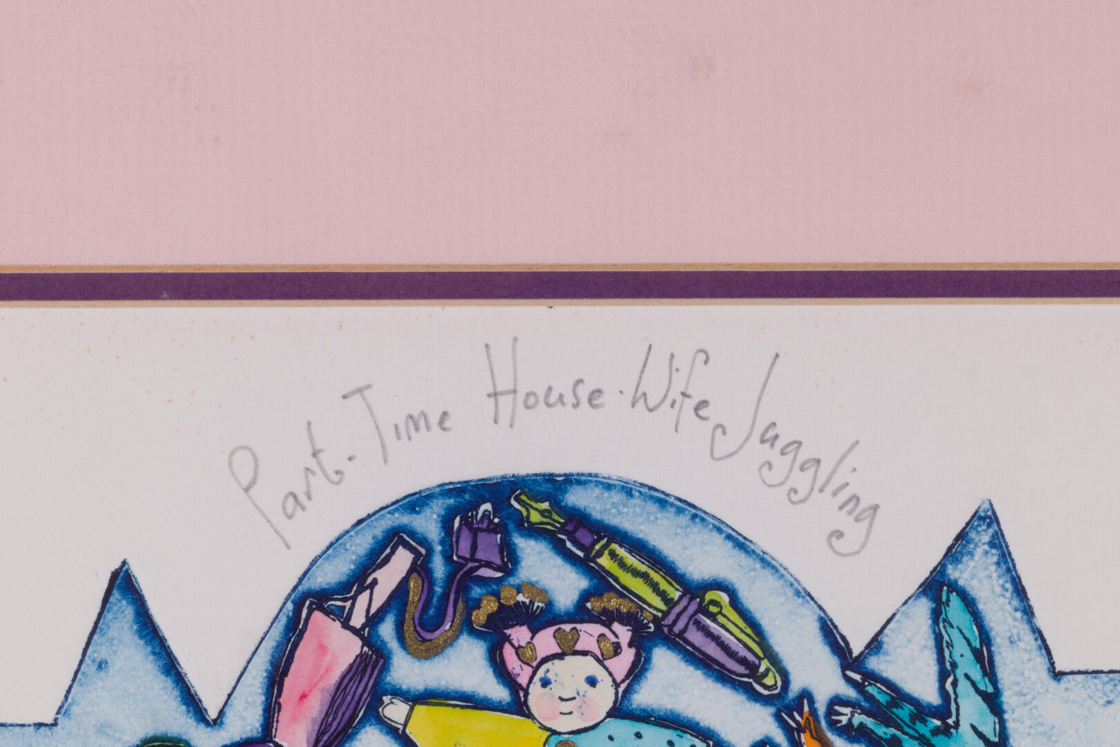 Detail of the title inscription on the print
