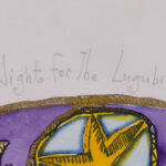 Detail of the title inscription on the Hannah Swain lithograph