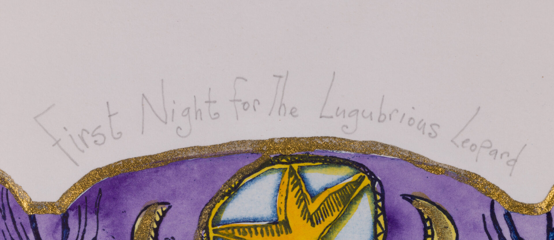 Detail of the title inscription on the Hannah Swain lithograph