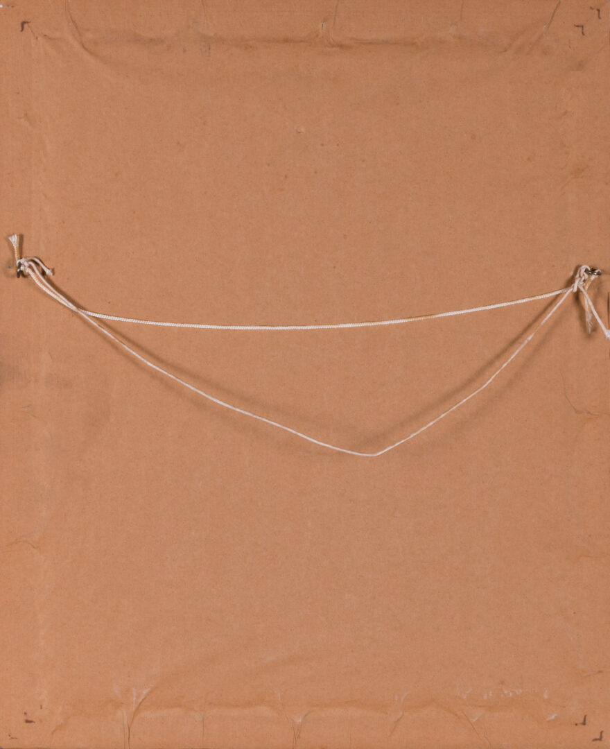 Back view of the framed Hannah Swain lithograph