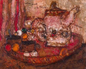 Théo Tobiasse oil painting Nature morte à la théière