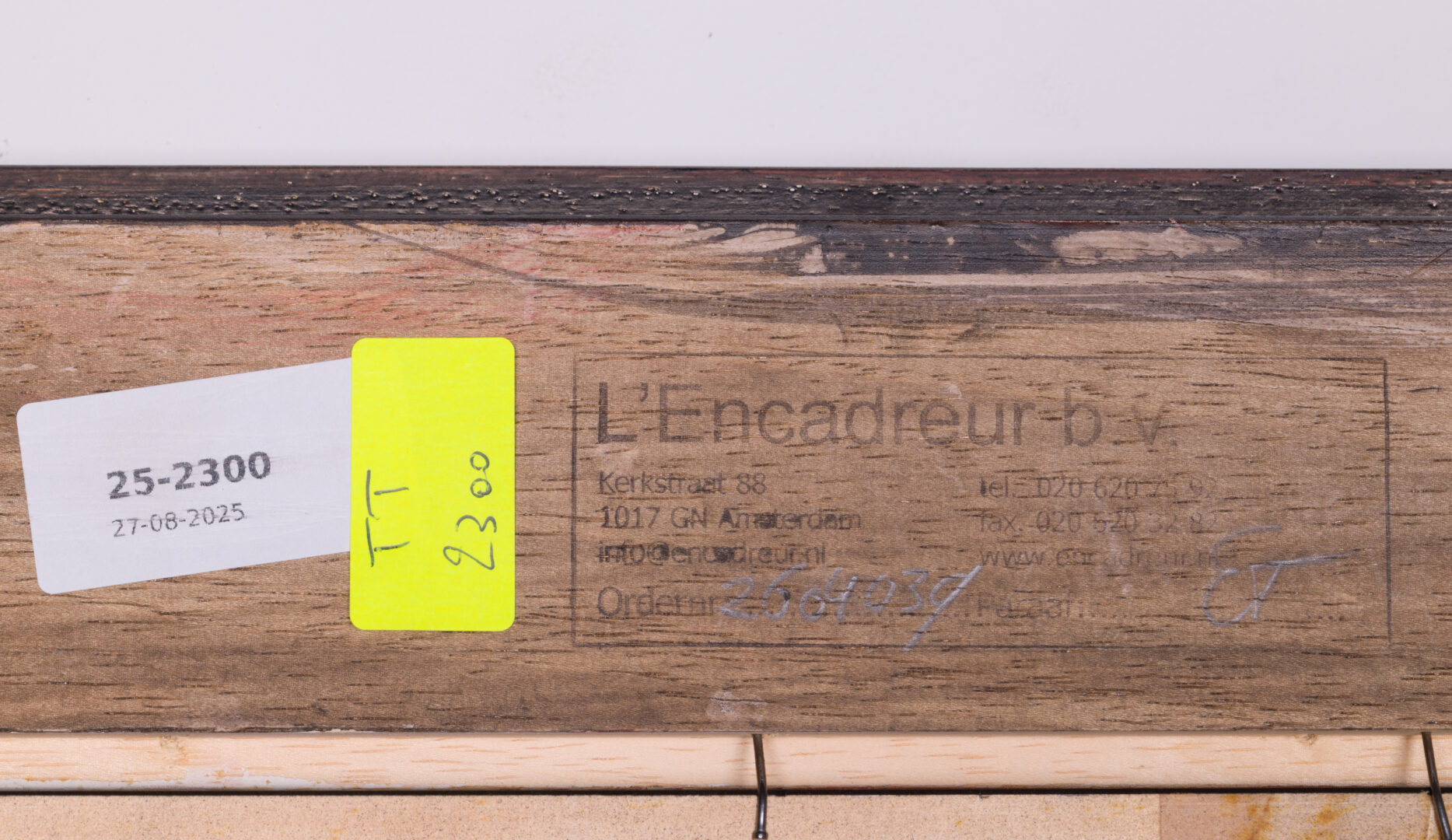 Galerie Pohlkötter label on the stretcher