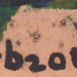 Detail of the signature and date "Gharbaoui 1965"