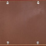 Back view of the framed Jilali Gharbaoui painting