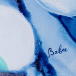 Artist signature detail, Alice Baber painting