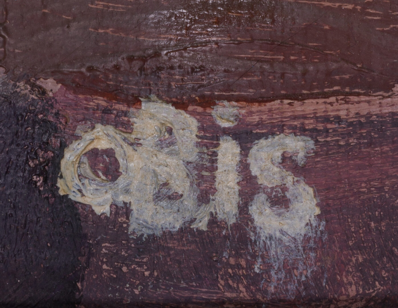 Detail of the signature "OBis"