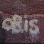 Detail of the signature "OBis"