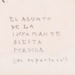 Detail of the title inscription on the Barbagelata work