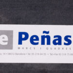 Framer label from Peñas, Barcelona