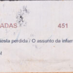 Identification label from Quinta das Cruzadas