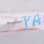 Detail of the signature "JOANA PALOMAR"