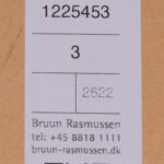 Auction label from Bruun Rasmussen
