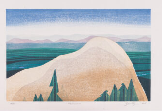 Lynita Shimizu woodcut Monadnock