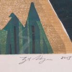 Artist's signature and date