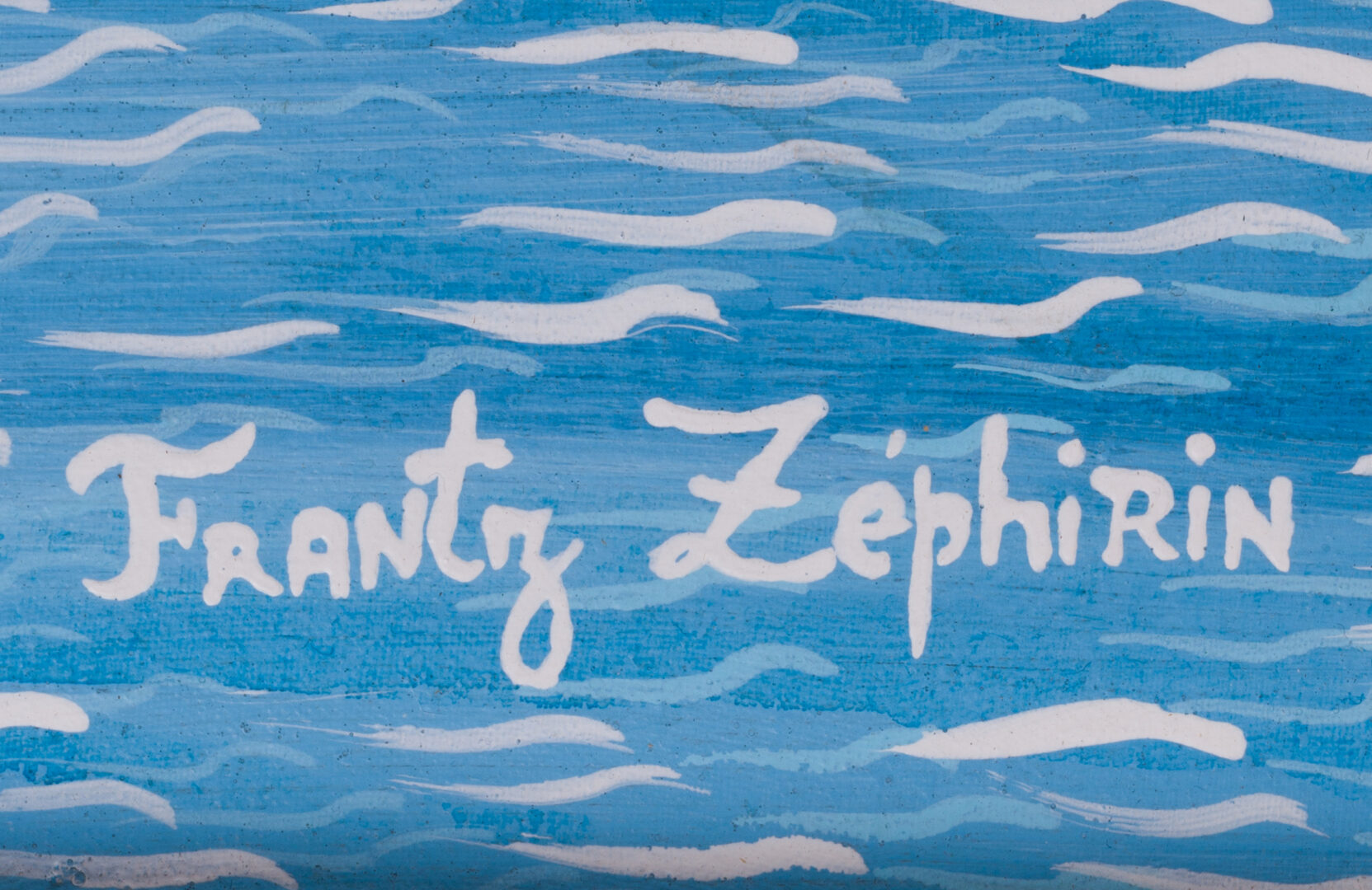 Signature detail "Frantz Zéphirin"