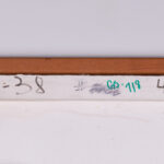Inventory markings on the back of the frame