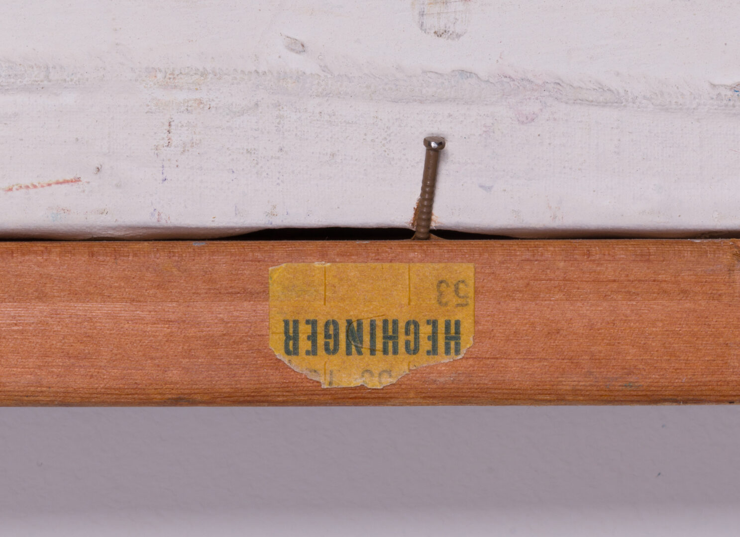 "HECHINGER 53" label on the back