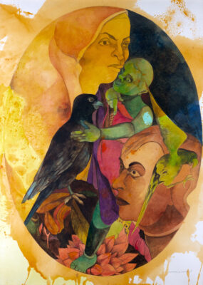 Gurcharan Singh – Mother and Child – Front View without Frame