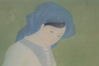 Thumbnail 4 of Young Woman Sewing with a Cat, 1980