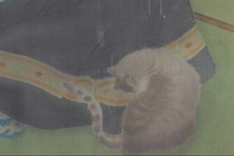 Thumbnail 5 of Young Woman Sewing with a Cat, 1980