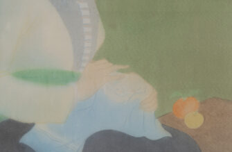 Thumbnail 6 of Young Woman Sewing with a Cat, 1980
