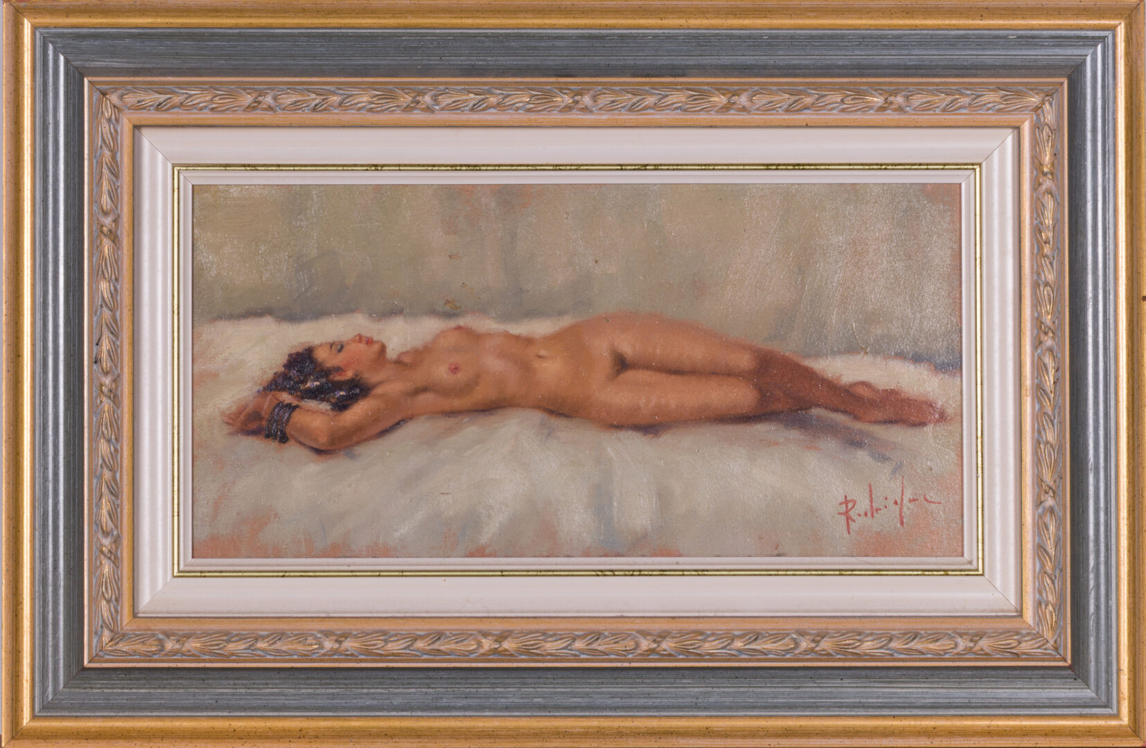 Salvatore Rodriguez — Nu sur le lit blanc (Nude on the White Bed), c. 1990's — view 2