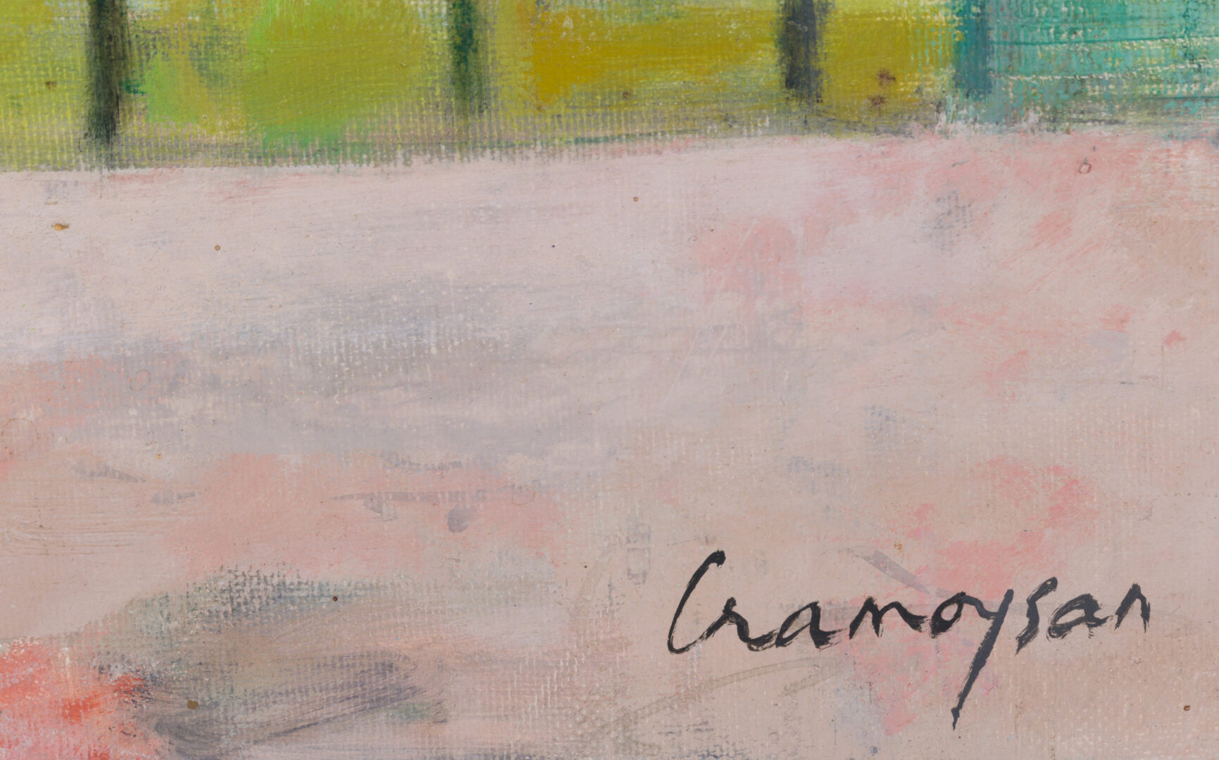 Marcel Cramoysan — Le Balcon fleuri (Flowers on the Balcony), c. 1960's — view 3