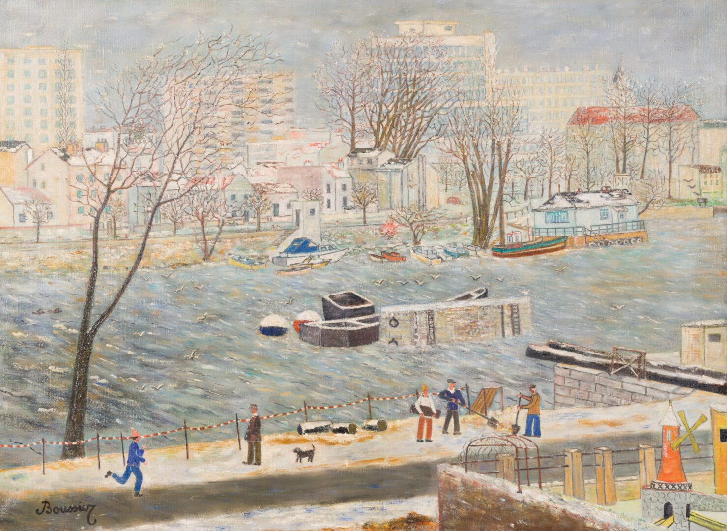 Claude Boussier - La Neige de Noël à Joinville, 1977