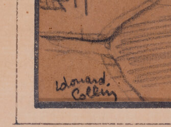 Thumbnail 3 of Edouard Collin — Avenue with Plane Trees in a Provençal Town, c. 1940's