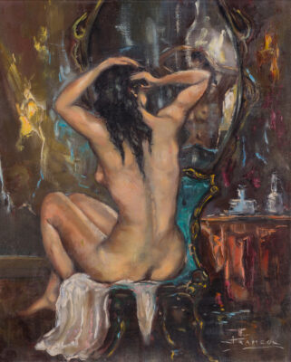 #14 Henrique Franco - Nude before the Mirror, c. 1940's